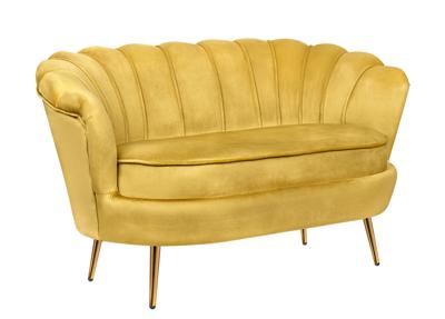 Диван MAK interior Двухместные диваны Дизайнерский  диван ракушка Pearl double yellow желтый арт. 7LV29042-YL