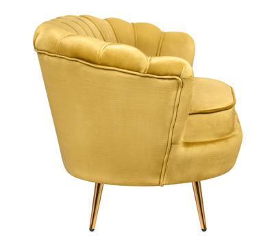 Диван MAK interior Двухместные диваны Дизайнерский  диван ракушка Pearl double yellow желтый арт. 7LV29042-YL