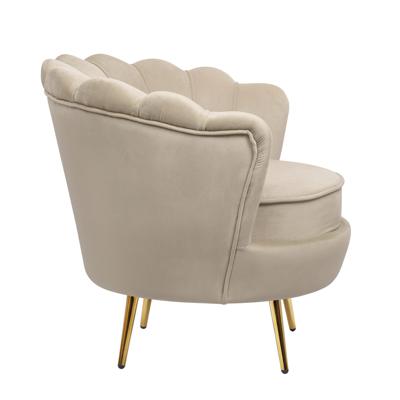 Кресло MAK interior Низкие кресла для дома Дизайнерское кресло ракушка Pearl taupe коричневое арт. 7LV29040-T