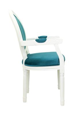 Стул MAK interior Стулья с подлокотниками Volker arm blue+white арт. 5KS24505-BW