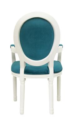 Стул MAK interior Стулья с подлокотниками Volker arm blue+white арт. 5KS24505-BW