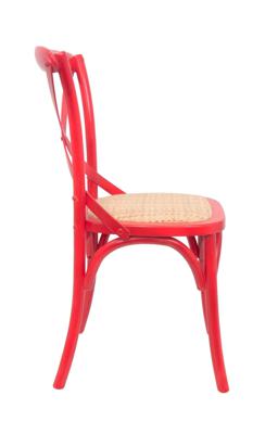 Стул MAK interior Интерьерные стулья Cross back red арт. 5KS26577-R