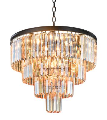 Светильник MAK interior Дизайнерские светильники Odeon 4 rings amber арт. WTL1943-9BK-GR-AM