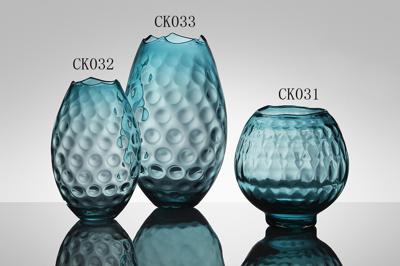 Ваза MAK interior Настольные вазы Blue glass vase арт. CK032