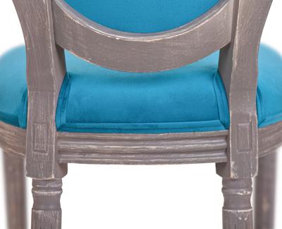 Стул MAK interior Интерьерные стулья Volker blue velvet арт. 5KS24501-GBL