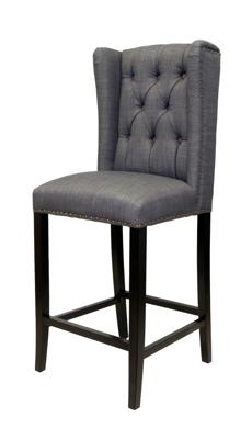 Стул барный MAK interior Дизайнерские барные стулья Skipton grey арт. CF-1955-Grey