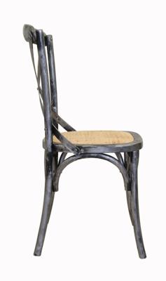 Стул MAK interior Обеденные стулья Cross back silver арт. 5KS26577-5