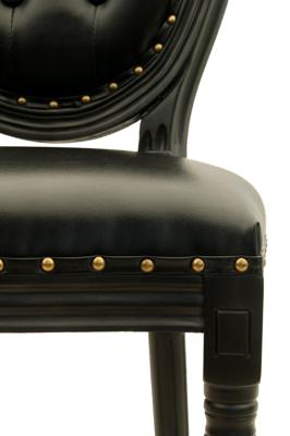 Стул барный MAK interior Дизайнерские барные стулья Filon button black арт. 5KS24519-WB