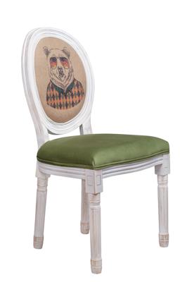 Стул MAK interior Интерьерные стулья Стул Volker green bear Vell арт. 5KS24501-9KDV