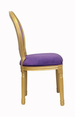 Стул MAK interior Интерьерные стулья Volker violet gold арт. 5KS24501-VG