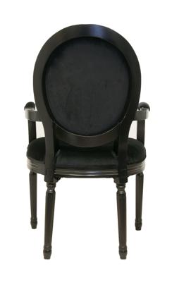 Стул MAK interior Стулья с подлокотниками Diella black velvet арт. CF-1916B-BV