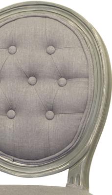 Стул MAK interior Обеденные стулья Volker button grey арт. 5KS24501-GB