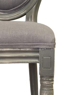 Стул MAK interior Обеденные стулья Volker button grey арт. 5KS24501-GB
