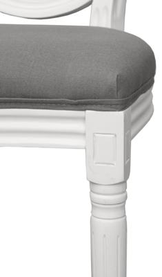 Стул MAK interior Обеденные стулья Volker grey+white арт. 5KS24501-GW