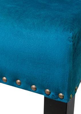 Стул барный MAK interior Дизайнерские барные стулья Skipton blue velvet арт. 5KS27623-BLUE