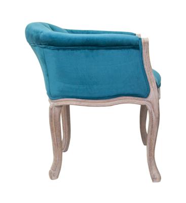 Кресло MAK interior Низкие кресла для дома Kandy blue velvet арт. 5KS24558-BV