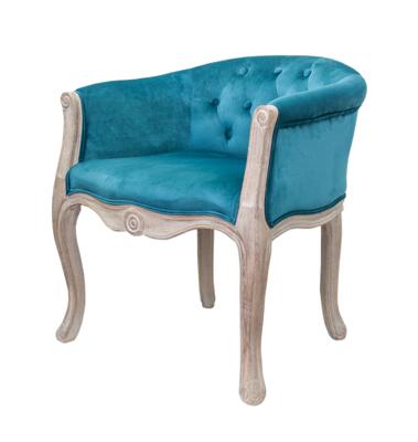 Кресло MAK interior Низкие кресла для дома Kandy blue velvet арт. 5KS24558-BV