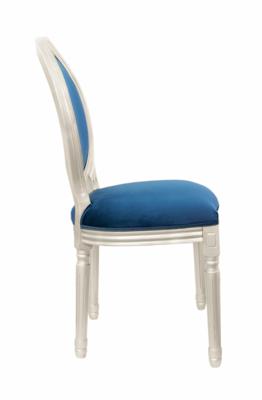 Стул MAK interior Интерьерные стулья Volker blue silver арт. 5KS24501-SB