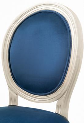 Стул MAK interior Интерьерные стулья Volker blue silver арт. 5KS24501-SB