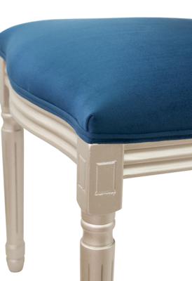 Стул MAK interior Интерьерные стулья Volker blue silver арт. 5KS24501-SB