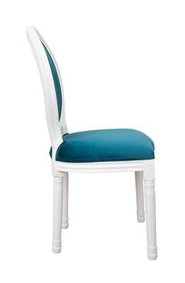 Стул MAK interior Интерьерные стулья Volker blue+white арт. 5KS24501-BW