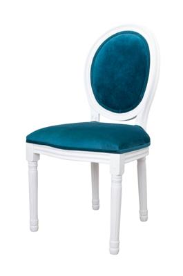 Стул MAK interior Интерьерные стулья Volker blue+white арт. 5KS24501-BW