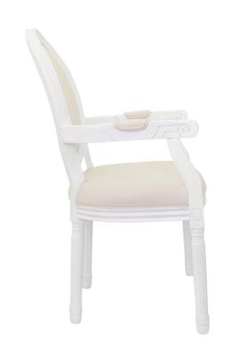 Стул MAK interior Стулья с подлокотниками Volker arm beige+white арт. 5KS24505-W