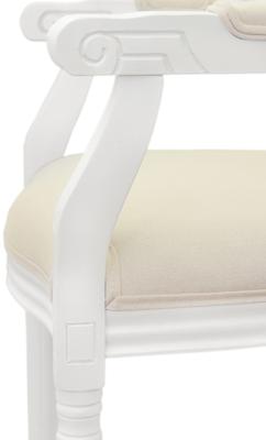 Стул MAK interior Стулья с подлокотниками Volker arm beige+white арт. 5KS24505-W