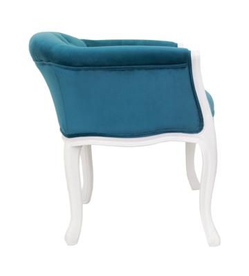 Кресло MAK interior Низкие кресла для дома Kandy blue+white арт. 5KS24558-BVW