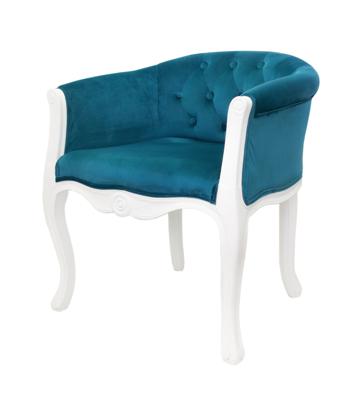 Кресло MAK interior Низкие кресла для дома Kandy blue+white арт. 5KS24558-BVW