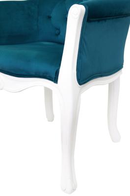 Кресло MAK interior Низкие кресла для дома Kandy blue+white арт. 5KS24558-BVW