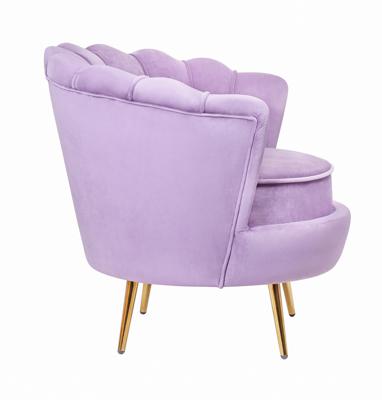 Кресло MAK interior Низкие кресла для дома Дизайнерское кресло ракушка  фиолетовое Pearl purple арт. 7LV29040-V
