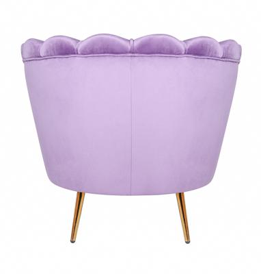 Кресло MAK interior Низкие кресла для дома Дизайнерское кресло ракушка  фиолетовое Pearl purple арт. 7LV29040-V