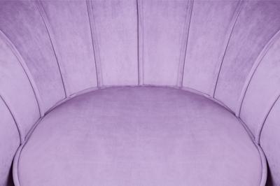 Кресло MAK interior Низкие кресла для дома Дизайнерское кресло ракушка  фиолетовое Pearl purple арт. 7LV29040-V