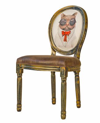 Стул MAK interior Интерьерные стулья Volker golden cat арт. 5KS24501-GCAT