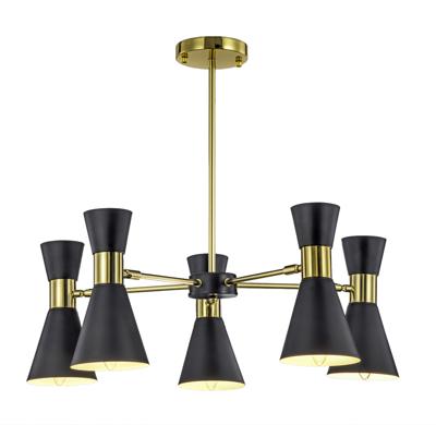 Светильник MAK interior Дизайнерские светильники Elisium 5 black арт. WTL1068-5GD-BK