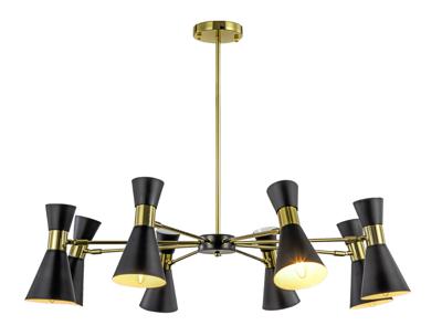 Светильник MAK interior Дизайнерские светильники Elisium 8 black арт. WTL1068-8GD-BK