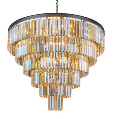 Светильник MAK interior Дизайнерские светильники Odeon 6 rings amber арт. WTL1943-800BK-GR-AM