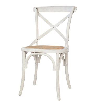Стул MAK interior Интерьерные стулья Cross back white brush арт. 5KS26577-6-O