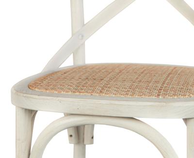 Стул MAK interior Интерьерные стулья Cross back white brush арт. 5KS26577-6-O