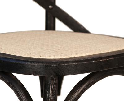 Стул MAK interior Обеденные стулья Cross back black brush арт. 5KS26577-O