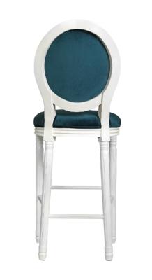 Стул барный MAK interior Дизайнерские барные стулья Filon blue+white арт. 5KS24519-BW