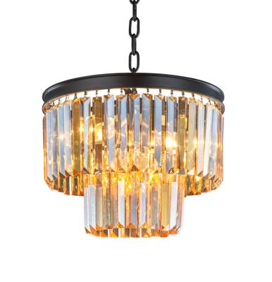 Светильник MAK interior Дизайнерские светильники Odeon 2 rings amber арт. WTL1943-4BK-GR-AM