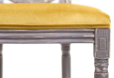 Стул MAK interior Интерьерные стулья Volker gold velvet арт. 5KS24501-GGL