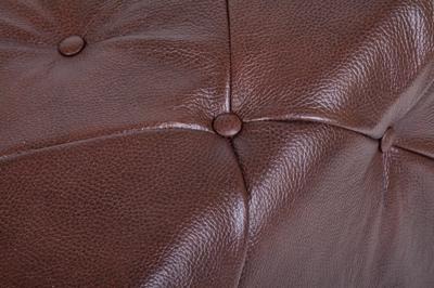 Пуф MAK interior Дизайнерские пуфы Amrit brown leather арт. YF-1890-BRL
