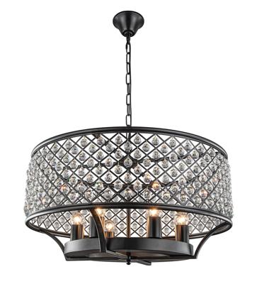 Светильник MAK interior Дизайнерские светильники Klaris D600 арт. WTL2105-6BK-CL
