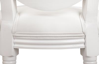Стул MAK interior Стул Стул для кухни кожаный белый Filon average white арт. 5KS24519-65-L