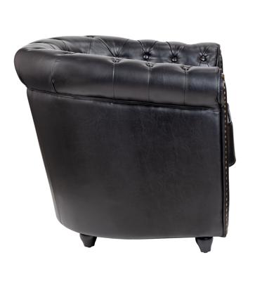 Кресло MAK interior Кожаные кресла Karo black v2 арт. 7LV24029-1-B