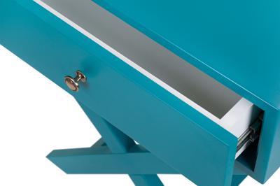 Тумба MAK interior Тумбы Синяя компактная тумба Tomas teal лофт арт. MGCG-03-BB