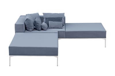 Диван MAK interior Дизайнерские модульные диваны Модульный серый  диван Benson правый арт. 7LV-7559-VR